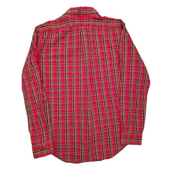Ralph Lauren Mens Sz L Classic Fit Red Plaid Cotton Button down shirt Button - Picture 4 of 10